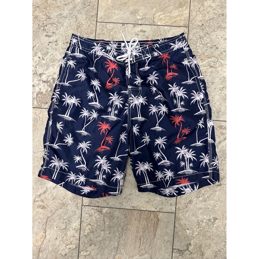 Trunks Surf and Swim Co Palm Tree Print Swim Trunks Medium